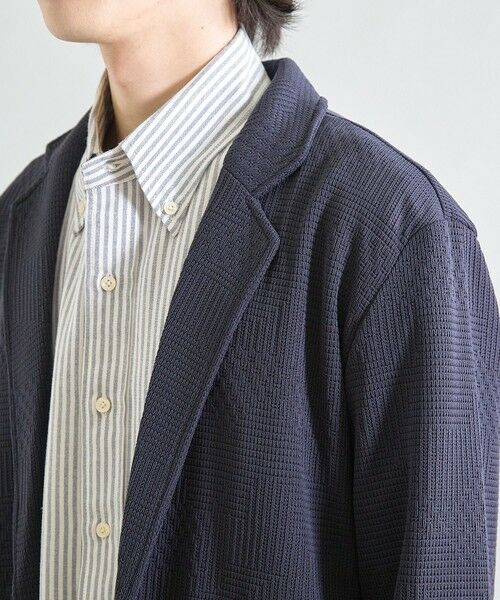 MEN'S BIGI / メンズビギ テーラードジャケット | ニットライクジャガードジャケット | 詳細15