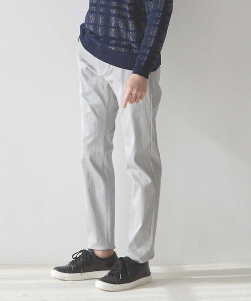 MEN'S BIGI / メンズビギ その他パンツ | ハイパーストレッチ スリムフィット ヘリンボンパンツ | 詳細1