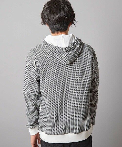 MEN'S BIGI / メンズビギ スウェット | ワッフルニット ジップアップパーカー | 詳細3