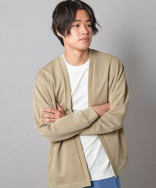 MEN'S BIGI / メンズビギ カーディガン・ボレロ | ポンチピグメントボタンレスカーデ | 詳細1