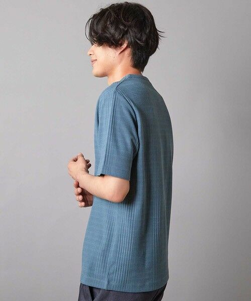 MEN'S BIGI / メンズビギ Tシャツ | リンクスジャガード キーネックTシャツ | 詳細7