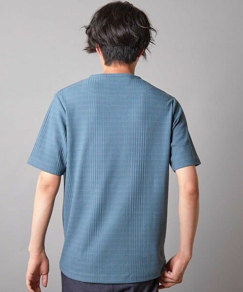 MEN'S BIGI / メンズビギ Tシャツ | リンクスジャガード キーネックTシャツ | 詳細8
