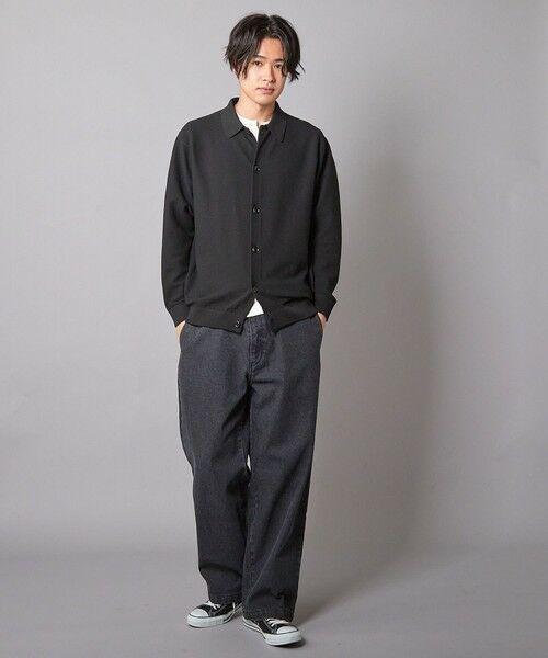 MEN'S BIGI / メンズビギ Tシャツ | リンクスジャガード キーネックTシャツ | 詳細11