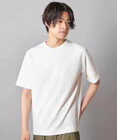 MEN'S BIGI / メンズビギ Tシャツ | ジャガードストライプTシャツ