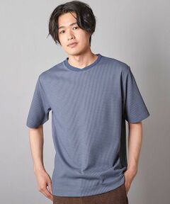 MEN'S BIGI / メンズビギ Tシャツ | ジャガードストライプTシャツ