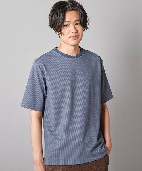 MEN'S BIGI / メンズビギ Tシャツ | ジャガードストライプTシャツ | 詳細19