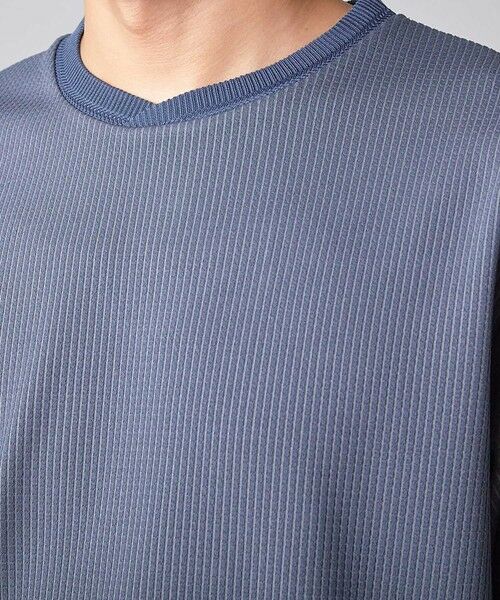 MEN'S BIGI / メンズビギ Tシャツ | ジャガードストライプTシャツ | 詳細22