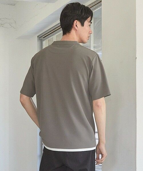MEN'S BIGI / メンズビギ Tシャツ | ふくれジャガード フェイクレイヤードキーネックT | 詳細8