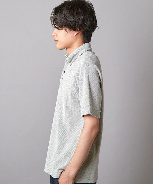 MEN'S BIGI / メンズビギ ポロシャツ | ハニカムジャガード シャドーボーダーポロ | 詳細2