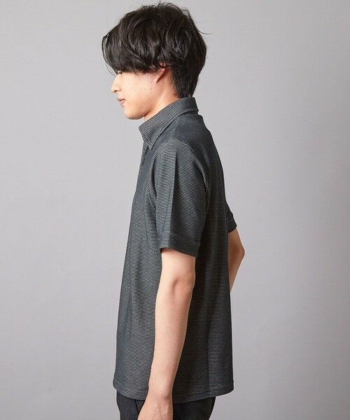 MEN'S BIGI / メンズビギ ポロシャツ | ハニカムジャガード シャドーボーダーポロ | 詳細7