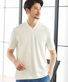 MEN'S BIGI / メンズビギ Tシャツ | シルケットポンチVネックジャケT