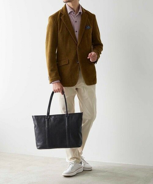 MEN'S BIGI / メンズビギ トートバッグ | 【SEEKER/シーカー × UNIONSTATION別注】リアルレザー 牛革 トートバッグ | 詳細5