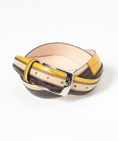 エンボスパッチワークベルト