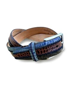 MEN'S BIGI / メンズビギ ベルト・サスペンダー | エンボスパッチワークベルト