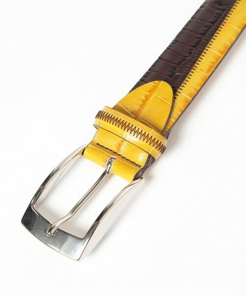 MEN'S BIGI / メンズビギ ベルト・サスペンダー | エンボスパッチワークベルト | 詳細1