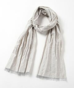 MEN'S BIGI / メンズビギ マフラー・ショール・スヌード・ストール | ストライプワッシャー加工ストール