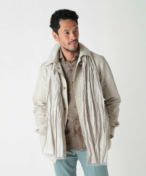 MEN'S BIGI / メンズビギ マフラー・ショール・スヌード・ストール | ストライプワッシャー加工ストール | 詳細1