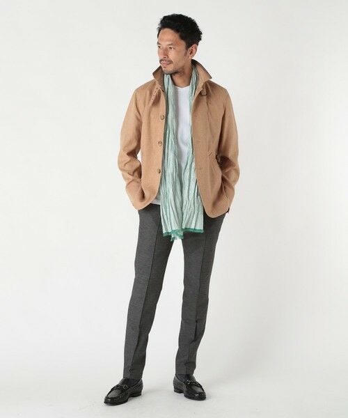 MEN'S BIGI / メンズビギ マフラー・ショール・スヌード・ストール | ストライプワッシャー加工ストール | 詳細4