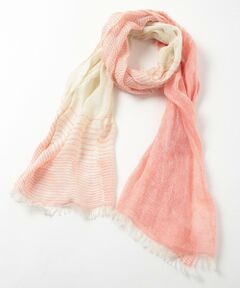 MEN'S BIGI / メンズビギ マフラー・ショール・スヌード・ストール | バイカラーリネンストール