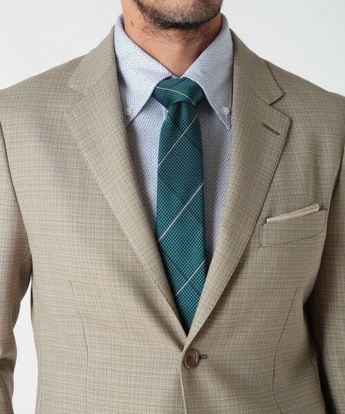 MEN'S BIGI / メンズビギ Tシャツ | チェック柄シルクネクタイ | 詳細1