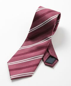 MEN'S BIGI / メンズビギ ネクタイ | シャンブレーストライプ柄シルクネクタイ