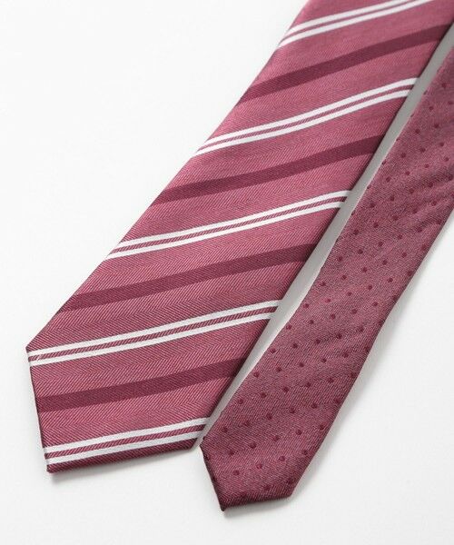 MEN'S BIGI / メンズビギ ネクタイ | シャンブレーストライプ柄シルクネクタイ | 詳細2