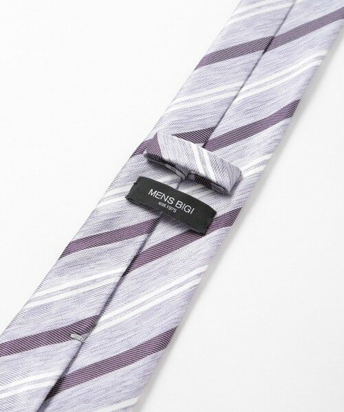 MEN'S BIGI / メンズビギ ネクタイ | シャンブレーストライプ柄シルクネクタイ | 詳細7