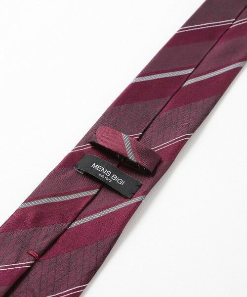 MEN'S BIGI / メンズビギ ネクタイ | アーガイル×ストライプ柄シルクネクタイ | 詳細5
