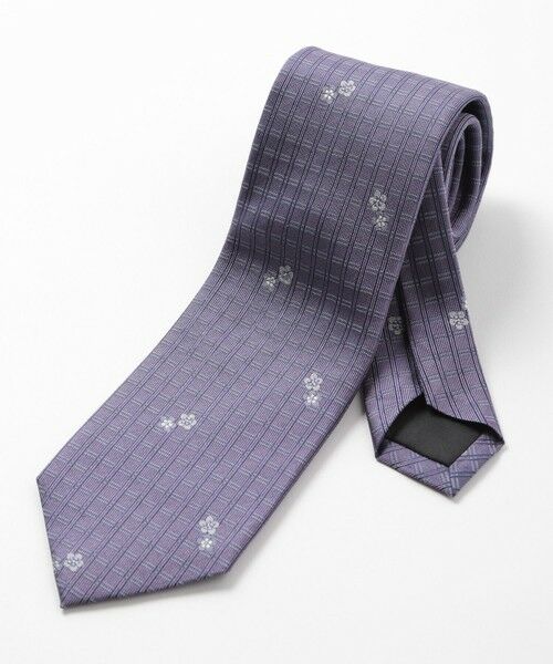 MEN'S BIGI / メンズビギ ネクタイ | 【TIE YOUR TIE(タイユアタイ)】フィレンツェフローラル柄ネクタイ（パープル）