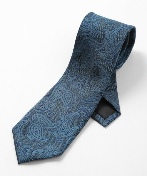MEN'S BIGI / メンズビギ ネクタイ | 【TIE YOUR TIE(タイユアタイ)】ヴィンテージペイズリー柄ネクタイ（ターコイズ）