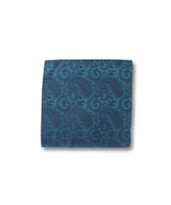 シャドーペイズリー柄シルクチーフ