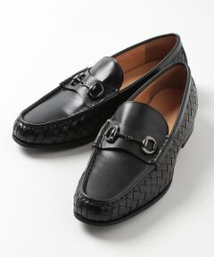 MEN'S BIGI / メンズビギ ビジネス・ドレスシューズ | メッシュレザー ビットローファー