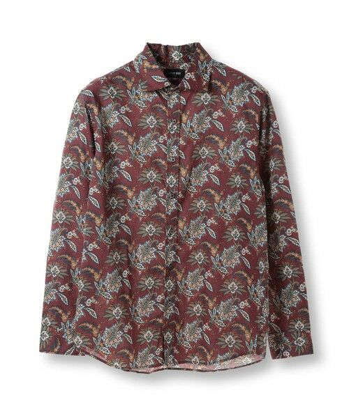 MEN'S BIGI / メンズビギ シャツ・ブラウス | 【LIBERTY/リバティー】リトールドプリントシャツ（ボルドー系）