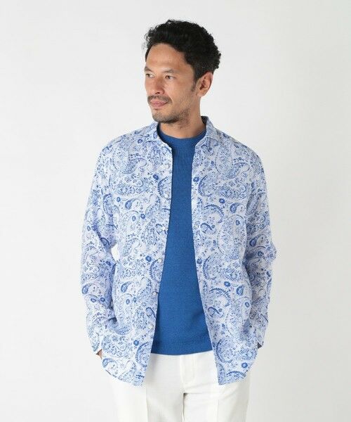 MEN'S BIGI / メンズビギ シャツ・ブラウス | 【CANCLINI/カンクリーニ】プリントショートポイントシャツ | 詳細1