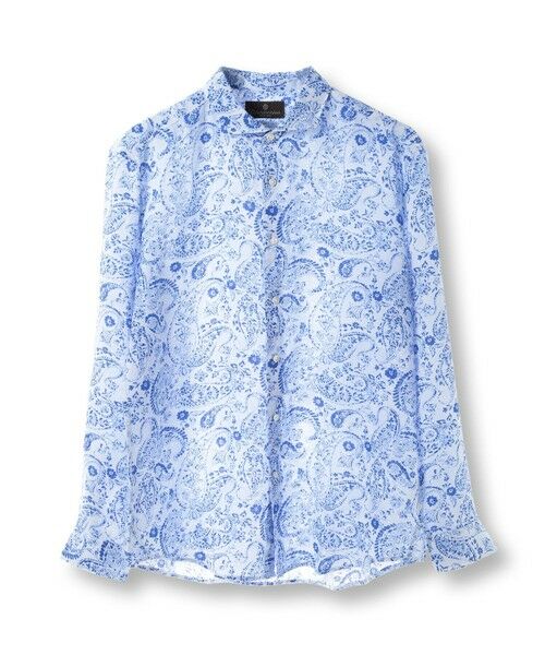 MEN'S BIGI / メンズビギ シャツ・ブラウス | 【CANCLINI/カンクリーニ】プリントショートポイントシャツ（ホワイト）