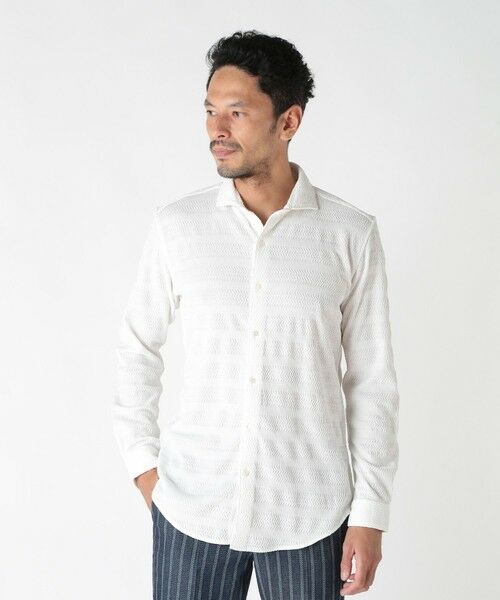 MEN'S BIGI / メンズビギ シャツ・ブラウス | ショートポイントカラージャージシャツ | 詳細1