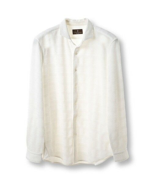 MEN'S BIGI / メンズビギ シャツ・ブラウス | ショートポイントカラージャージシャツ（ホワイト）