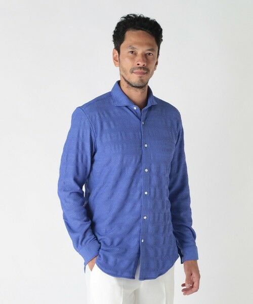 MEN'S BIGI / メンズビギ シャツ・ブラウス | ショートポイントカラージャージシャツ | 詳細13
