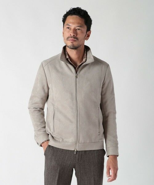 MEN'S BIGI / メンズビギ ブルゾン | フェイクスエードストレッチダンボールジャケット | 詳細1