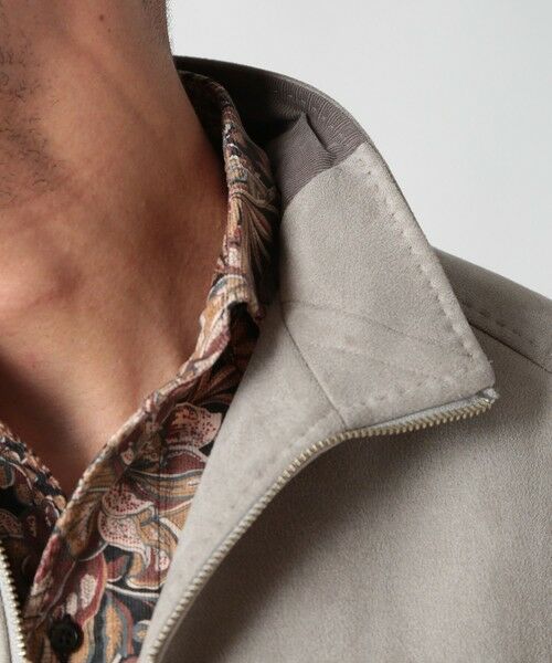 MEN'S BIGI / メンズビギ ブルゾン | フェイクスエードストレッチダンボールジャケット | 詳細6
