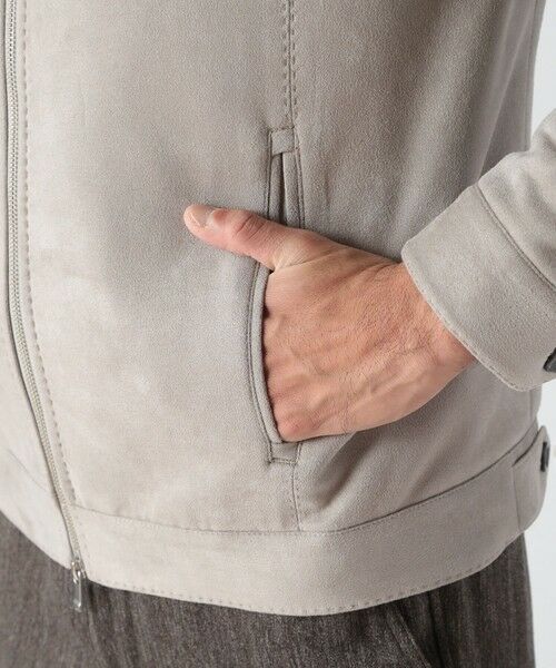 MEN'S BIGI / メンズビギ ブルゾン | フェイクスエードストレッチダンボールジャケット | 詳細9