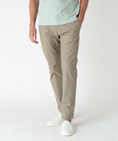 MEN'S BIGI / メンズビギ その他パンツ | ＜ON/OFF兼用＞シャドーヘリンボーンストレッチパンツ（ベージュ）