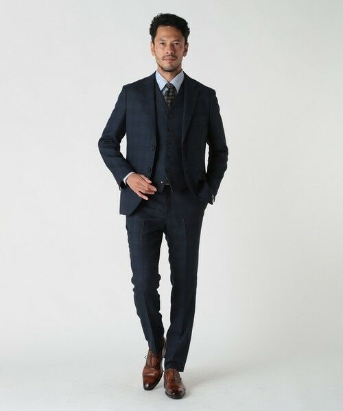 MEN'S BIGI / メンズビギ テーラードジャケット | ミックスヤーンブッチャーチェックスラックスパンツ | 詳細5