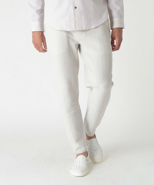 MEN'S BIGI / メンズビギ スラックス・ドレスパンツ | 【ACTIVE TAILOR】ヘリンボーンニットパンツ | 詳細1