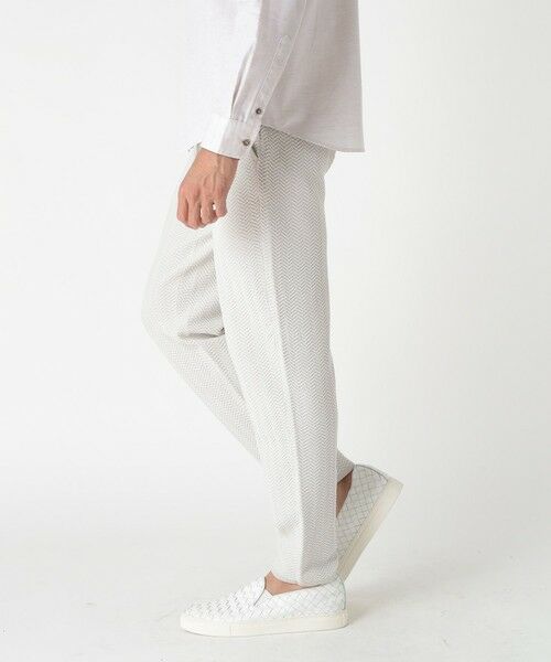 MEN'S BIGI / メンズビギ スラックス・ドレスパンツ | 【ACTIVE TAILOR】ヘリンボーンニットパンツ | 詳細2