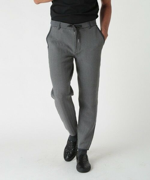 MEN'S BIGI / メンズビギ スラックス・ドレスパンツ | 【ACTIVE TAILOR】ヘリンボーンニットパンツ | 詳細13