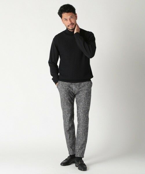 MEN'S BIGI / メンズビギ スラックス・ドレスパンツ | 【ACTIVE TAILOR】ヒートパフォーマーツイード調プリントパンツ（セットアップ対応） | 詳細2