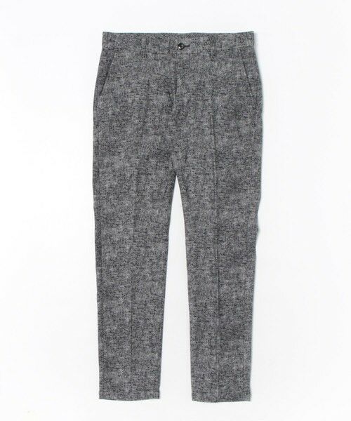 MEN'S BIGI / メンズビギ スラックス・ドレスパンツ | 【ACTIVE TAILOR】ヒートパフォーマーツイード調プリントパンツ（セットアップ対応）（ブラック）