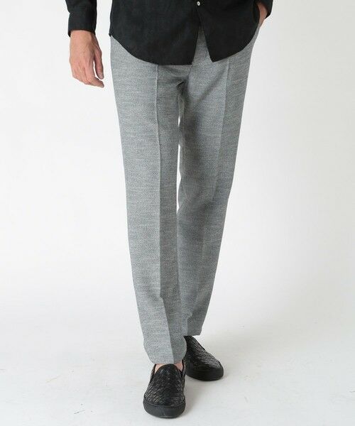 MEN'S BIGI / メンズビギ スラックス・ドレスパンツ | サマーツイードイージーパンツ | 詳細5