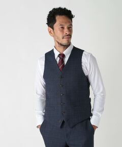 MEN'S BIGI / メンズビギ ベスト | ミックスヤーン/ポップサックリバーシブルベスト